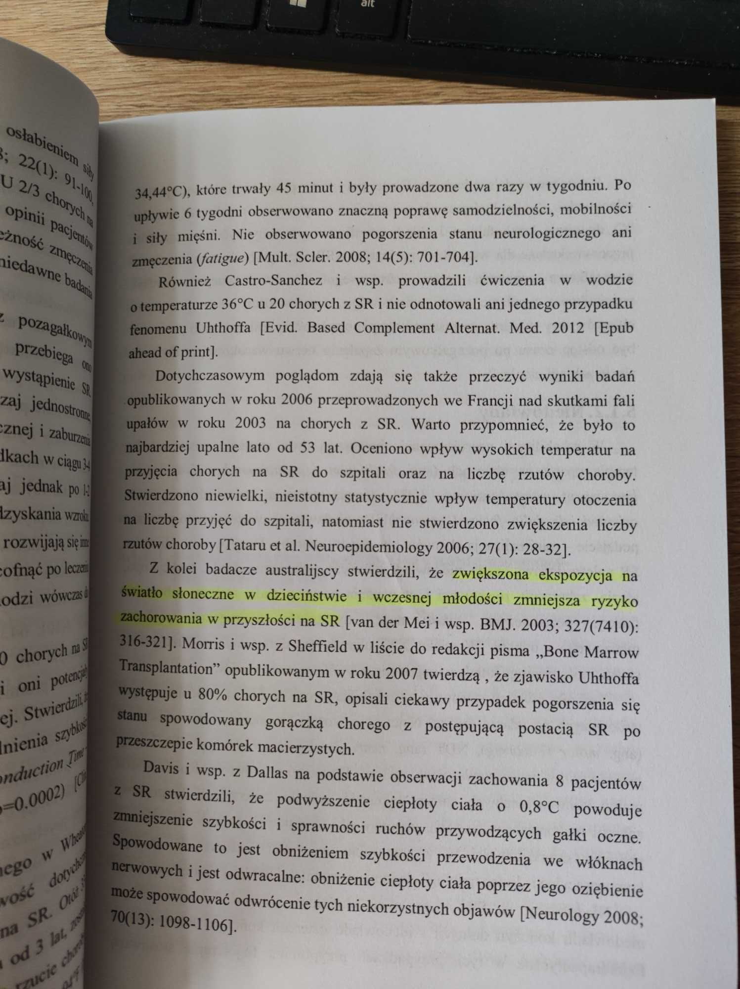 Fizjoterapia w Stwardnieniu Rozsianym Józef Opata książka wyd. AWF