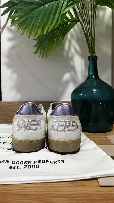 Golden goose roxo e branco