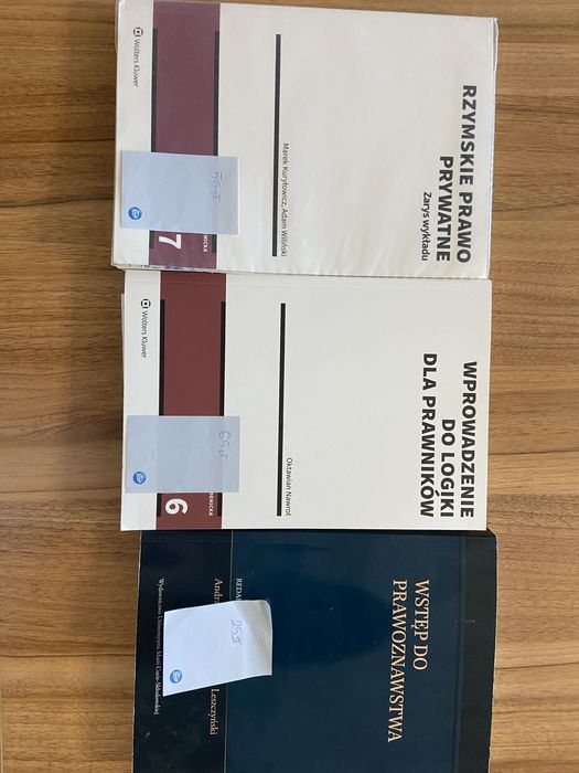 Prawo książki ,prawo rzymskie,wstep do prawoznastwa, logika prawnicza