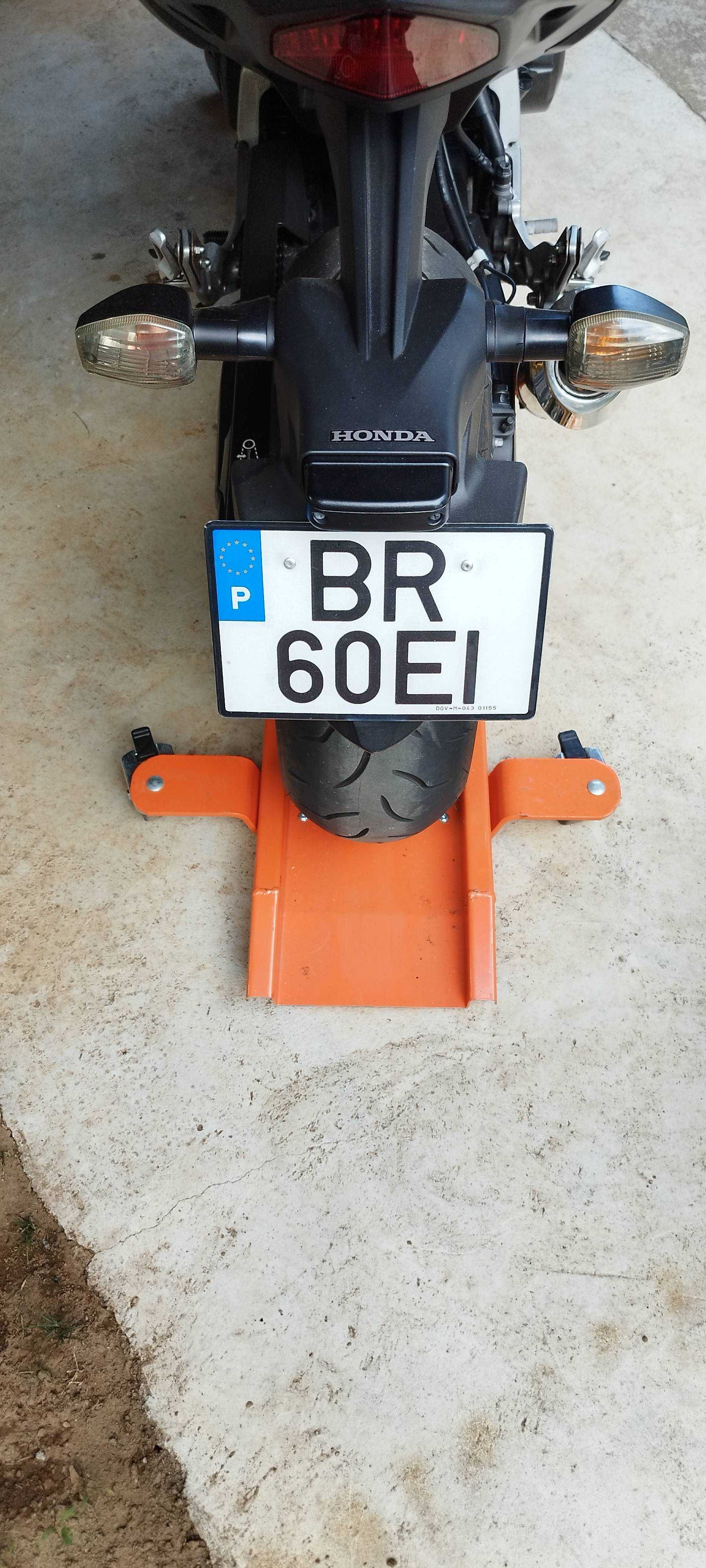 Trilho suporte para manobrar mota