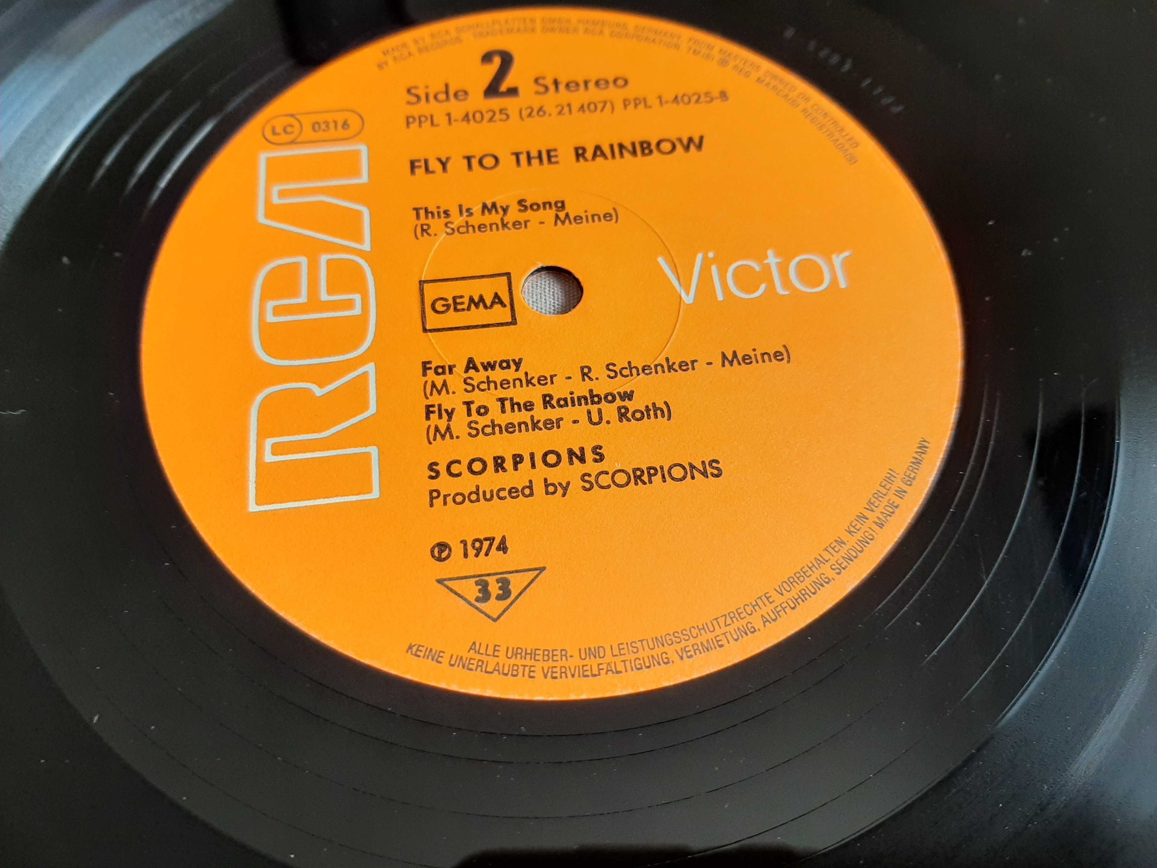 Scorpions - Fly To The Rainbow - Germany - Vinil LP