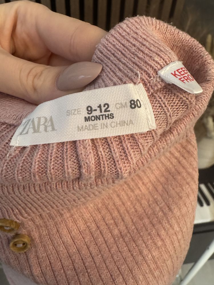 Sweterkowe legginsy zara 80