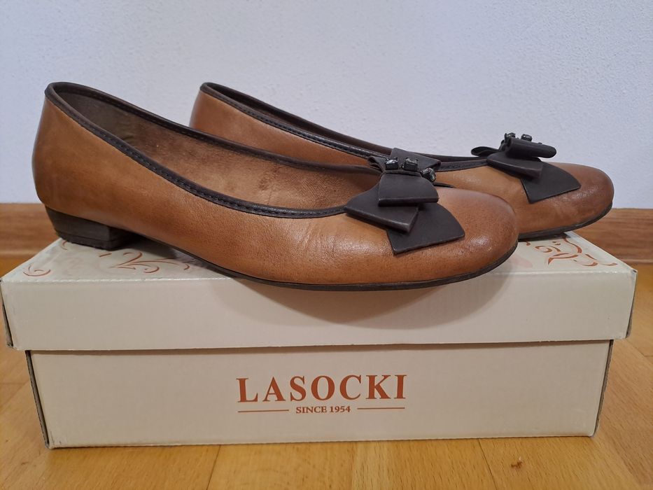 Baleriny, półbuty Lasocki 39 skóra