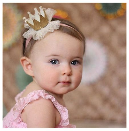 Arco Coroa Bebé/Bandolete Princesa/Acessórios Aniversário
