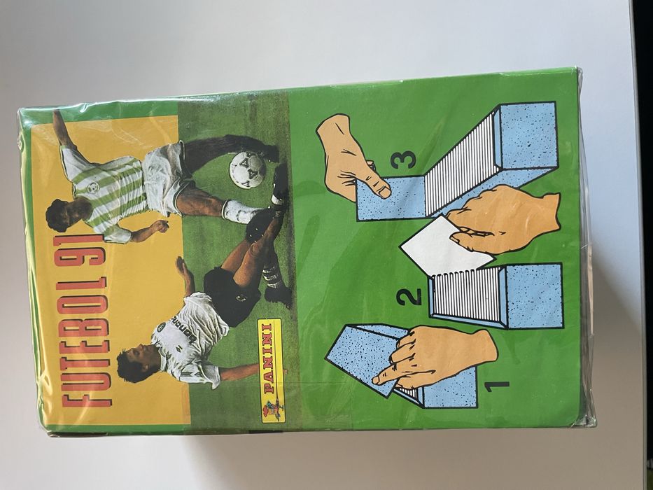 Caixa cromos futebol 1991 Panini Nova