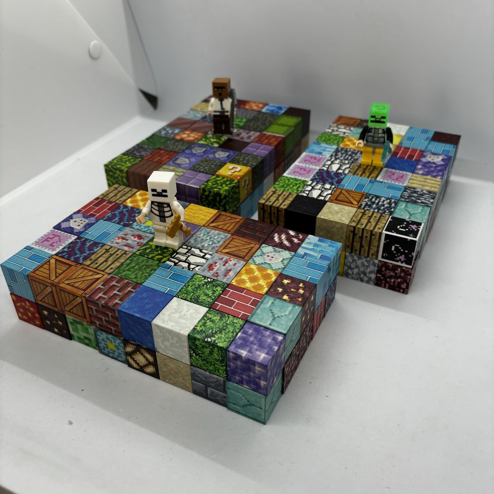 80ШТ + 1 фігурка Конструктор магнітний майнкрафт minecraft блоки лава