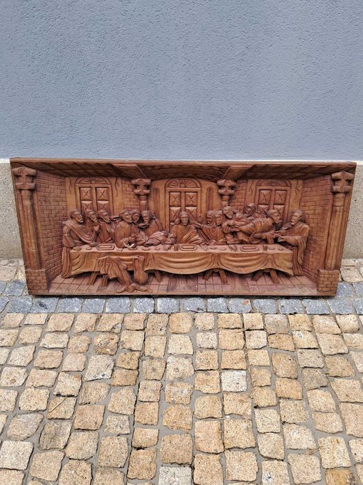 Quadro Última Ceia Madeira