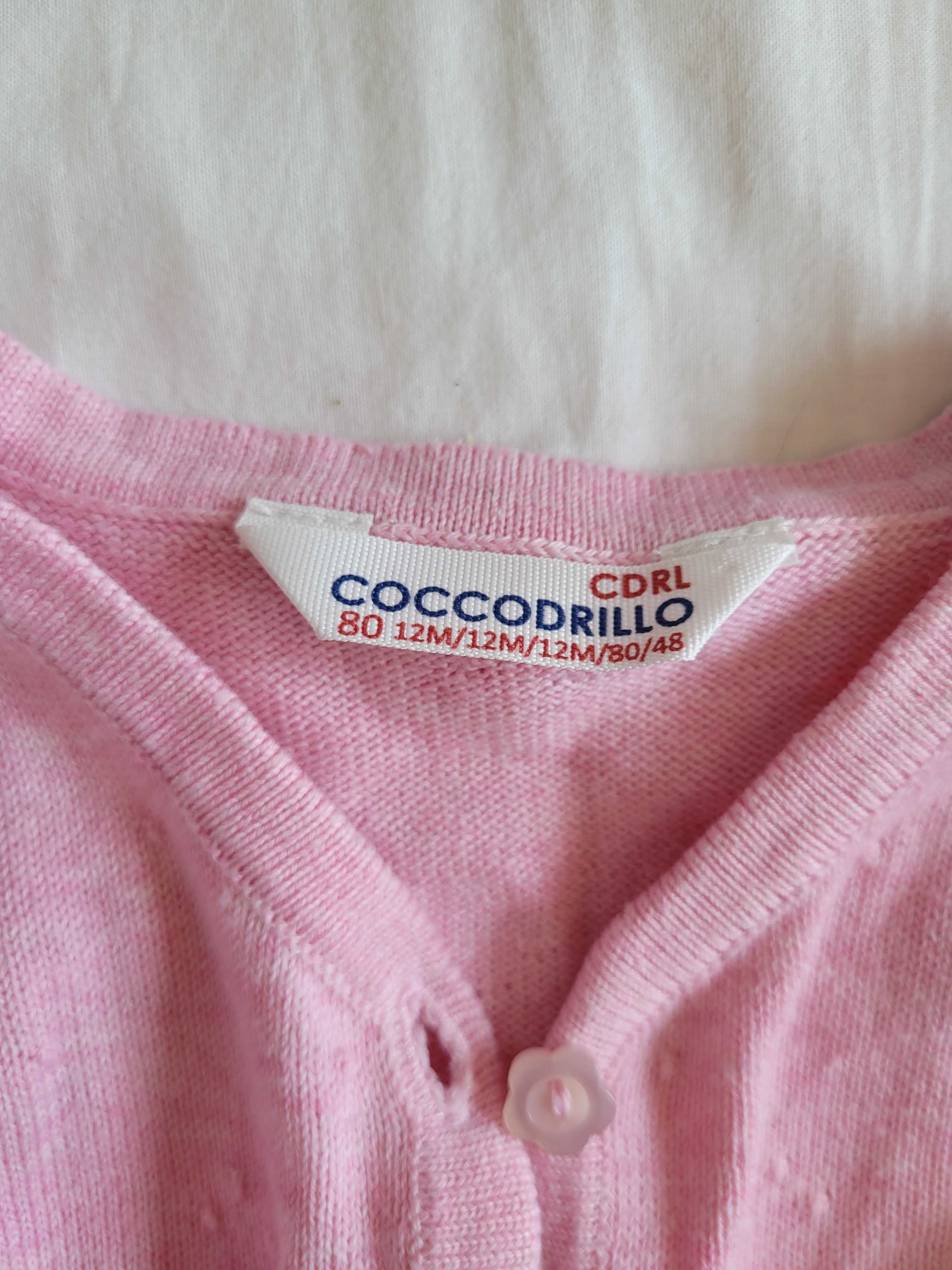Sweterek różowy Coccodrillo 80