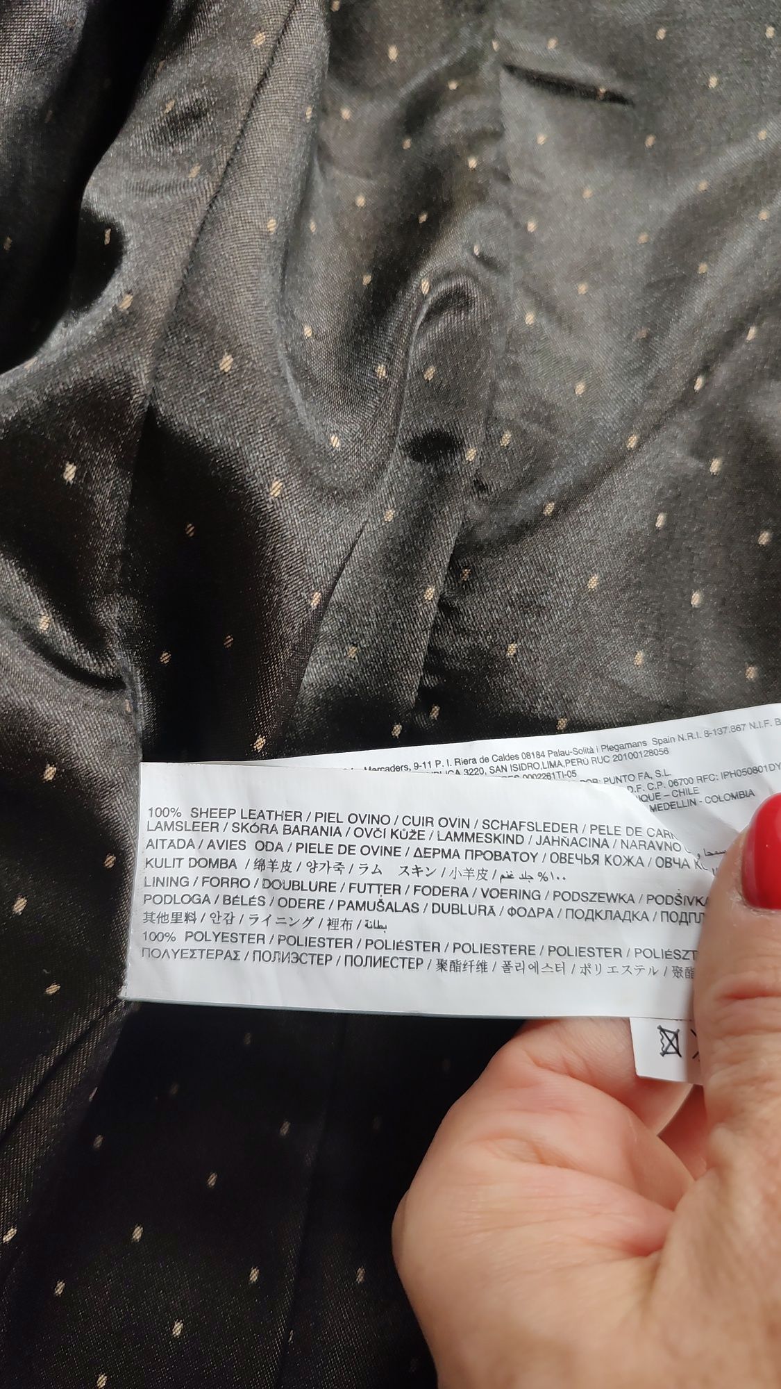 Skórzana marynarka Mango