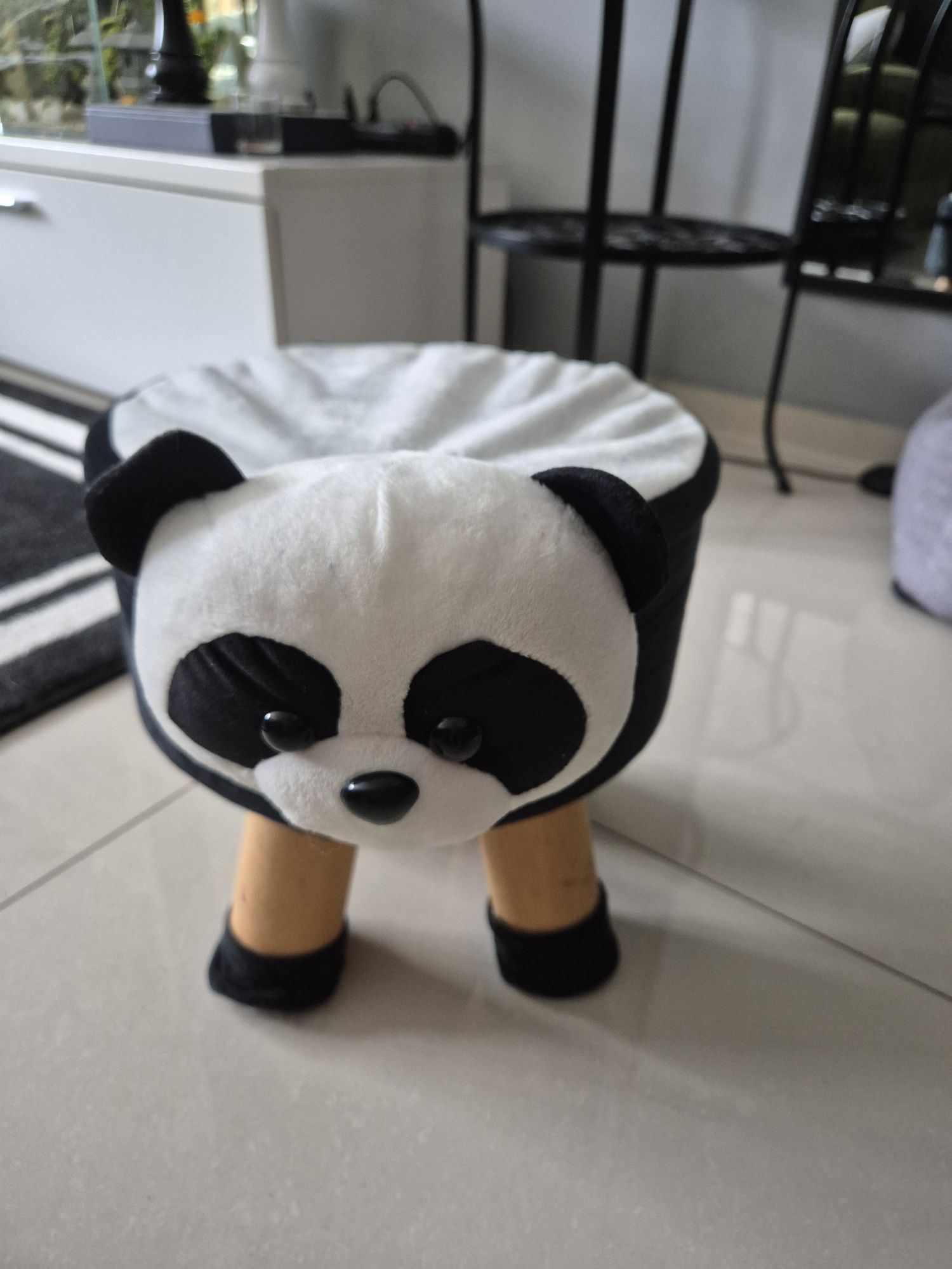 Krzesełko taboret do pokoju dziecięcego Panda - Okazja!
