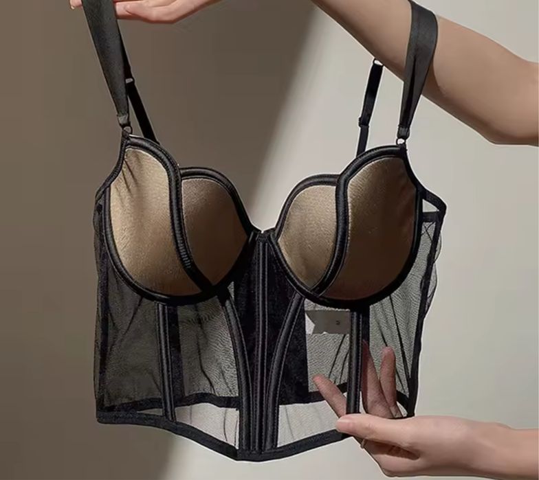 Корсет мережевний чорний