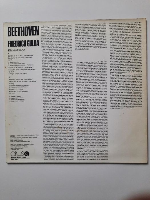 Beethoven Friedrich Gulda 10 Vinyl Winyl