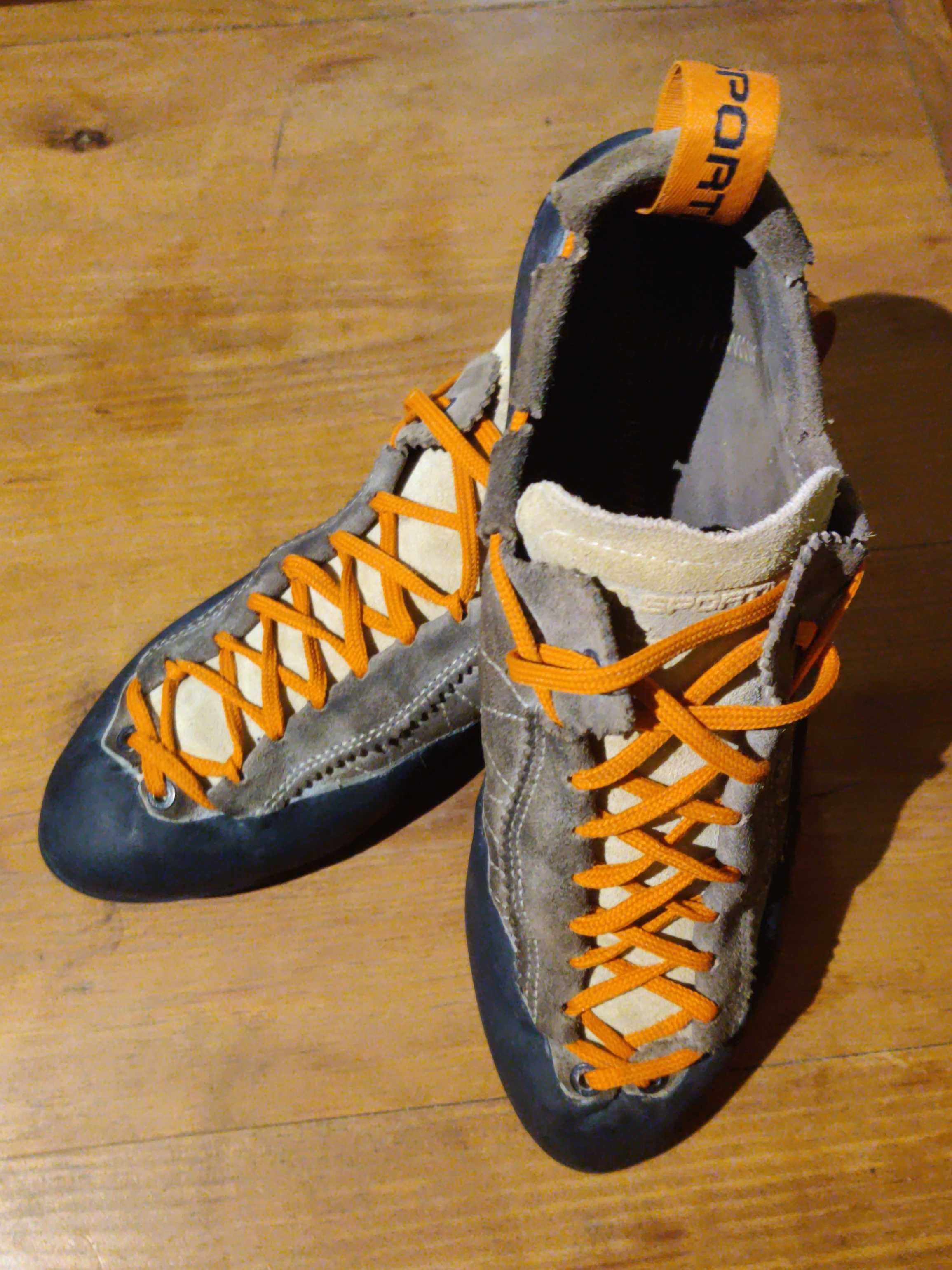 Pés de gato La Sportiva Mythos Eco 44 usados 1 vez, sapatos escalada