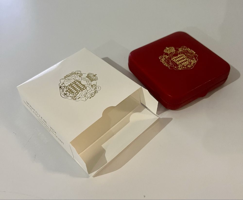 Moeda proof de 2€ do Monaco de 2024