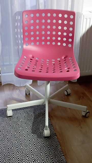 IKEA SKÅLBERG / Krzesło obrotowe różowe