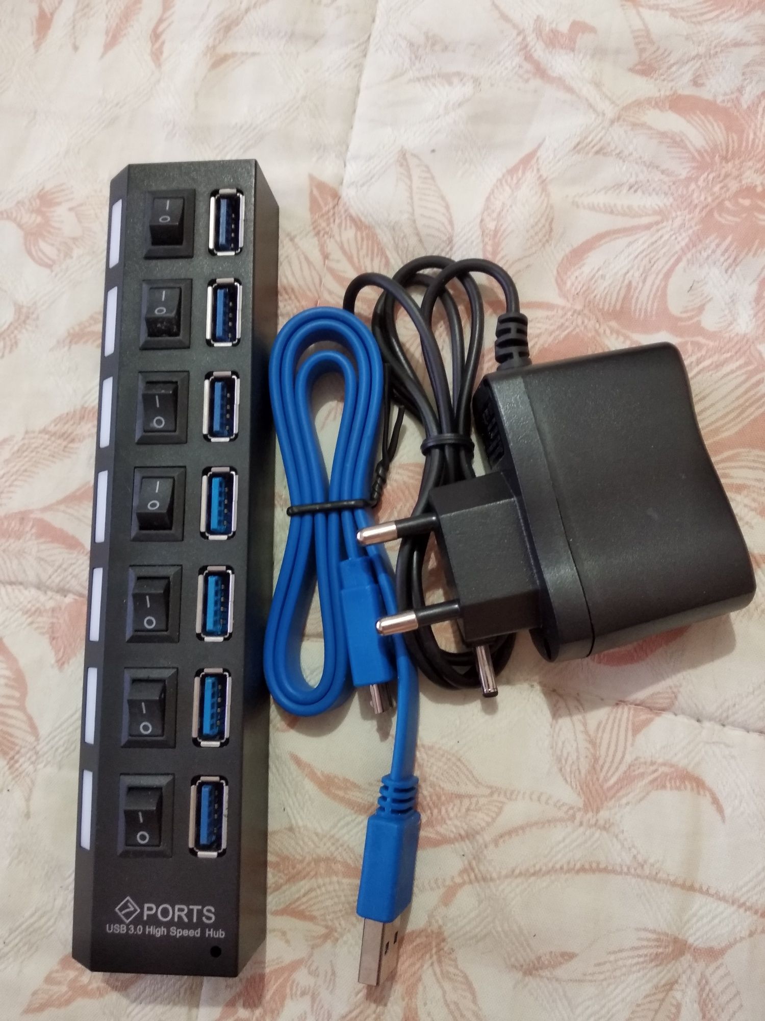 Chave liga / desliga 7 portas Usb 2.0 de alta velocidade