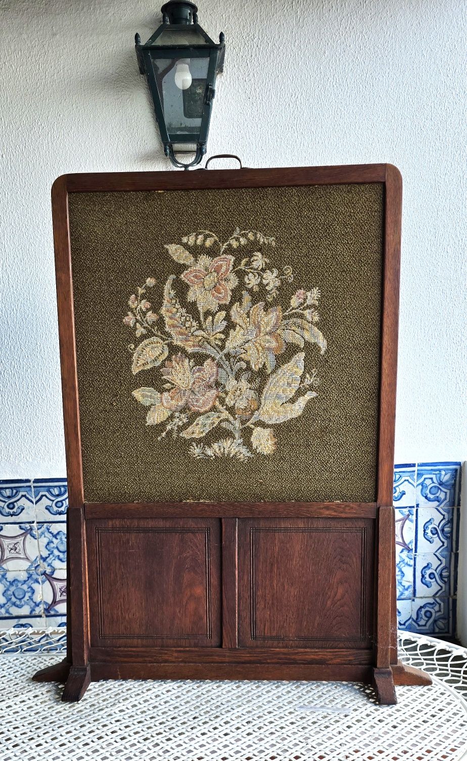 Ecran de lareira século XIX