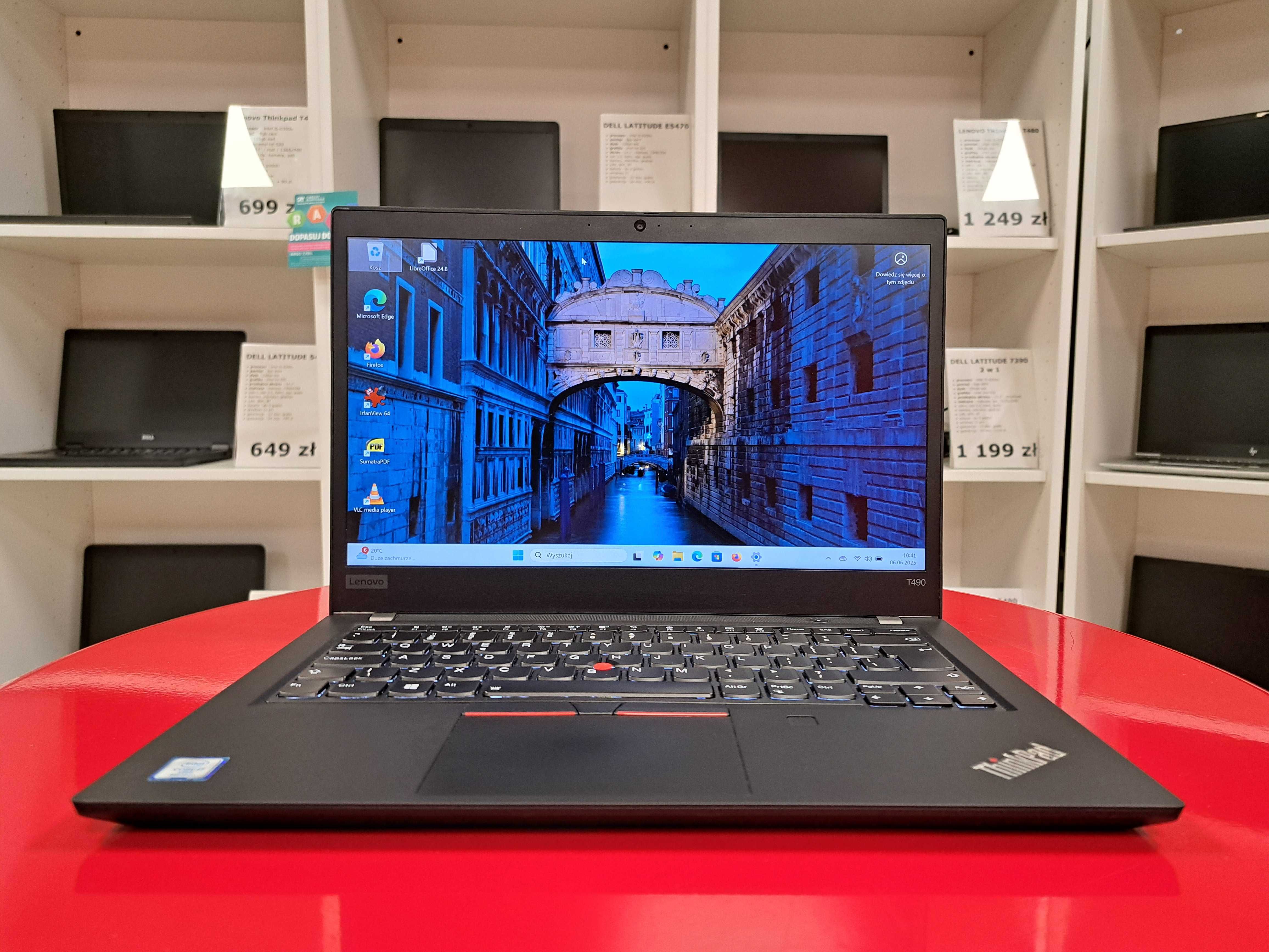 Laptop 14" Lenovo ThinkPad T490 i7-8gen 16GB / 512SSD FHD Win11 HDMI