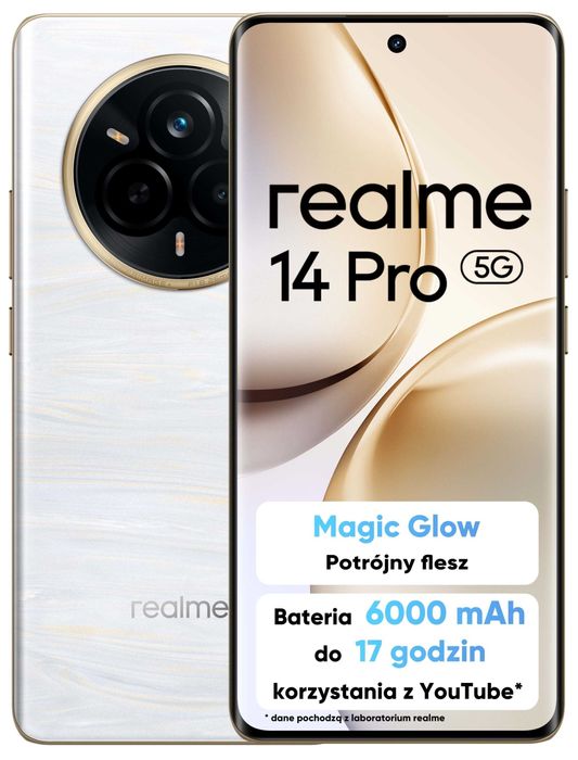 Nowy telefon REALME 14 Pro 5G 12/512GB - ASCOM ul Klasztorna