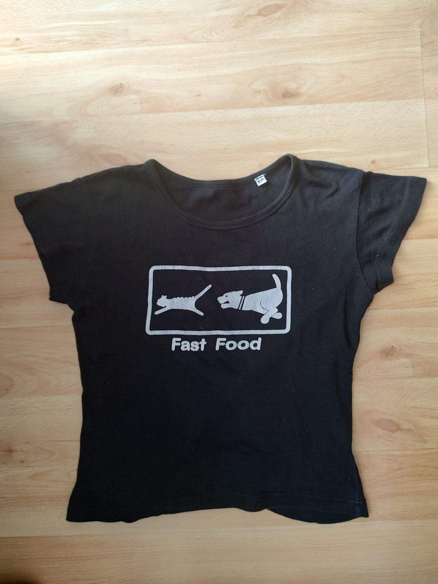 Fast food | T-shirt | koszulka | kot | pies | śmieszny napis