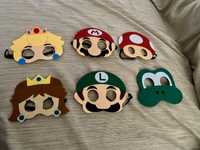 Mascaras de feltro personagens Super Mario