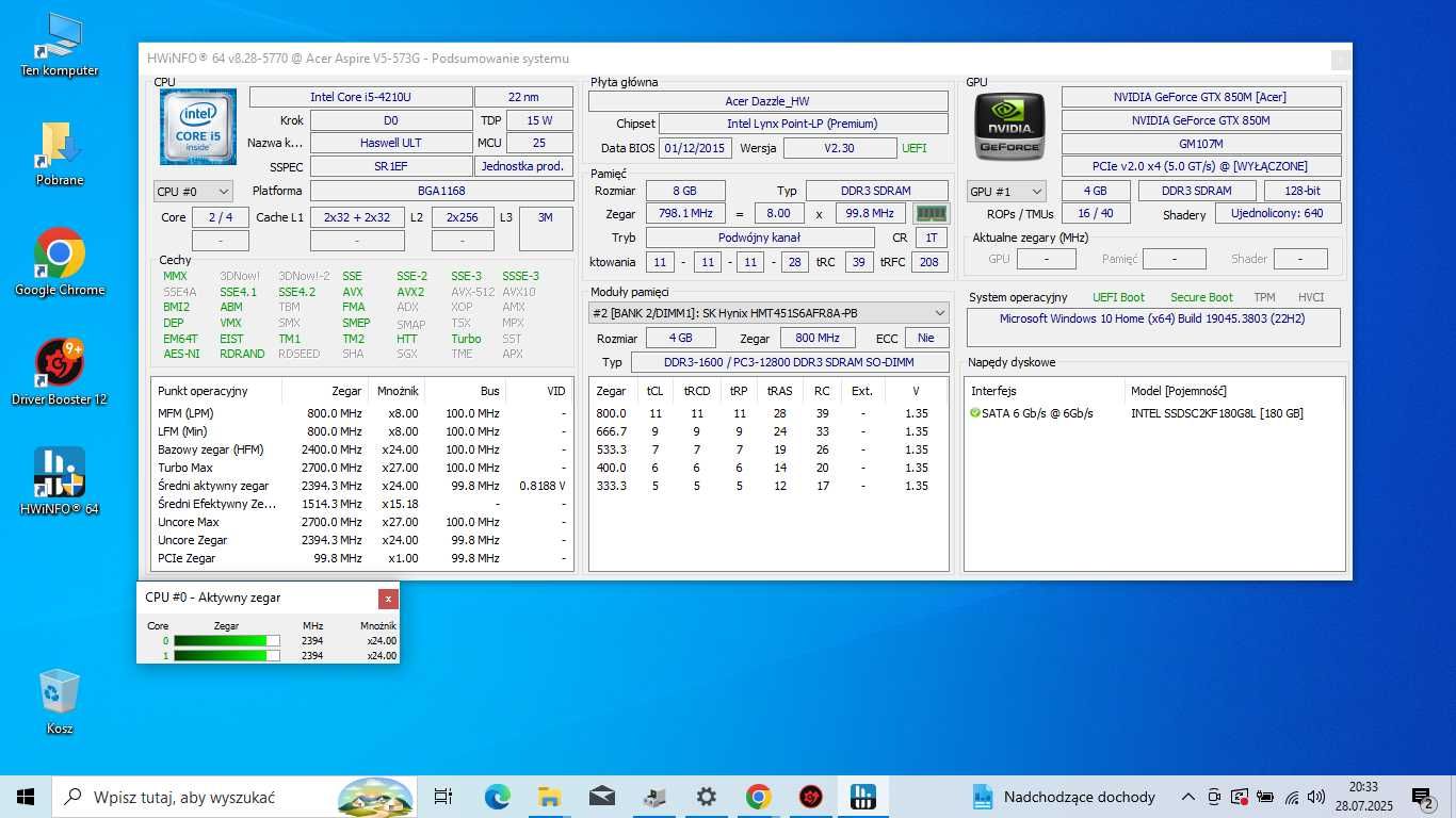 Laptop gamingowy NVIDIA GTX