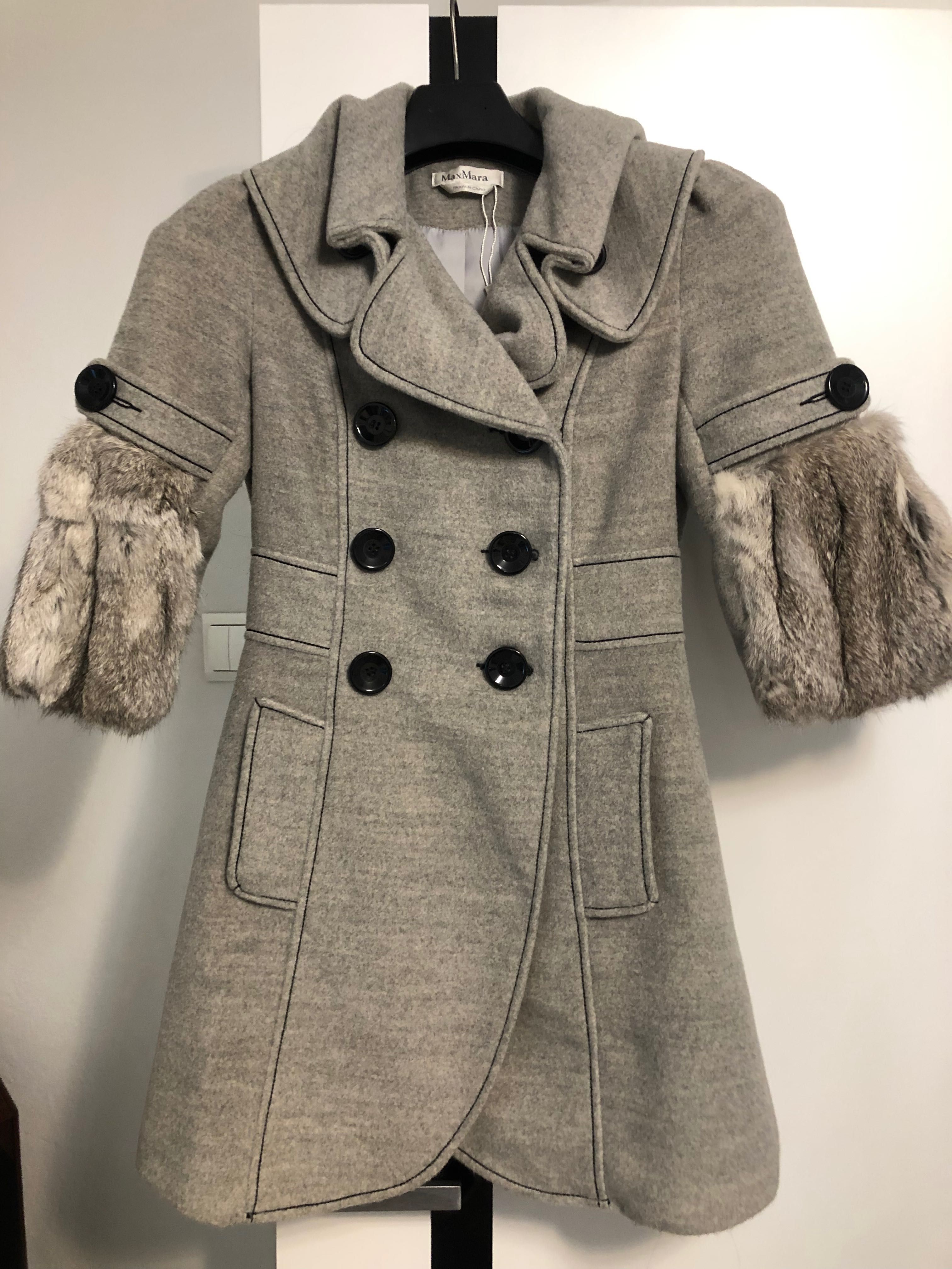 Płaszcz Max Mara 36 szary