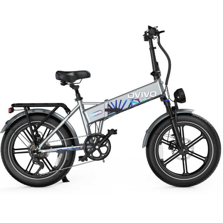 Składany Rower elektryczny OVIVO HYPER V2 | 250W | 48V/18Ah | Szary!!!