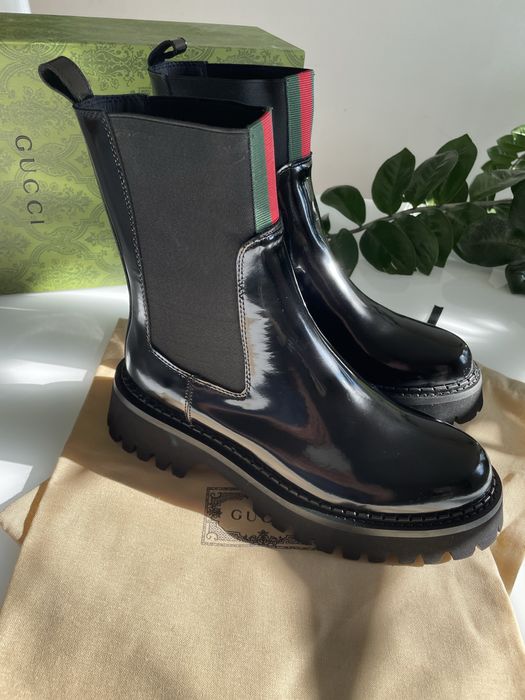 Czarbe botki Gucci