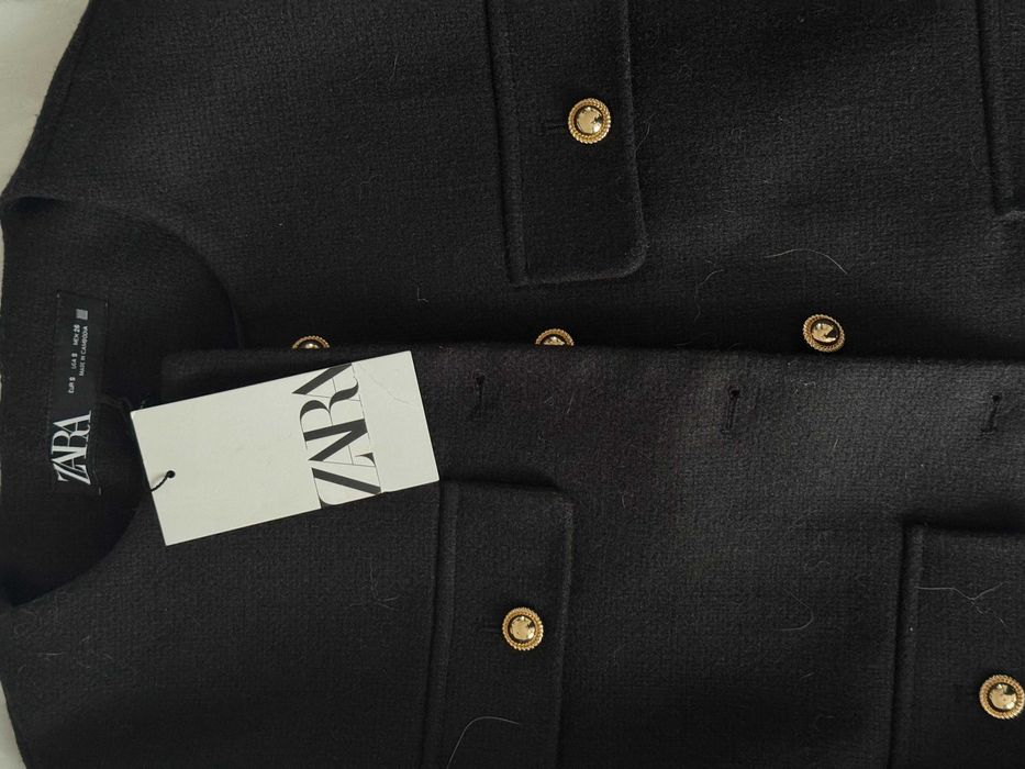 твідовий піджак чорний Zara