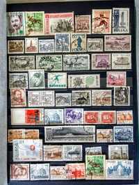 Znaczki pocztowe lata 60-80 filatelistyka Polska Canada Australia