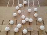 cotton balls białe lampki kule świetlne białe