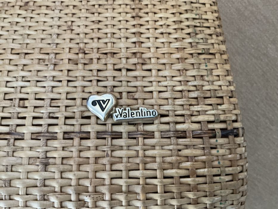 Mala de palhinha italiana VALENTINO em bom estado