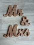 Napis Mr&Mrs złoty