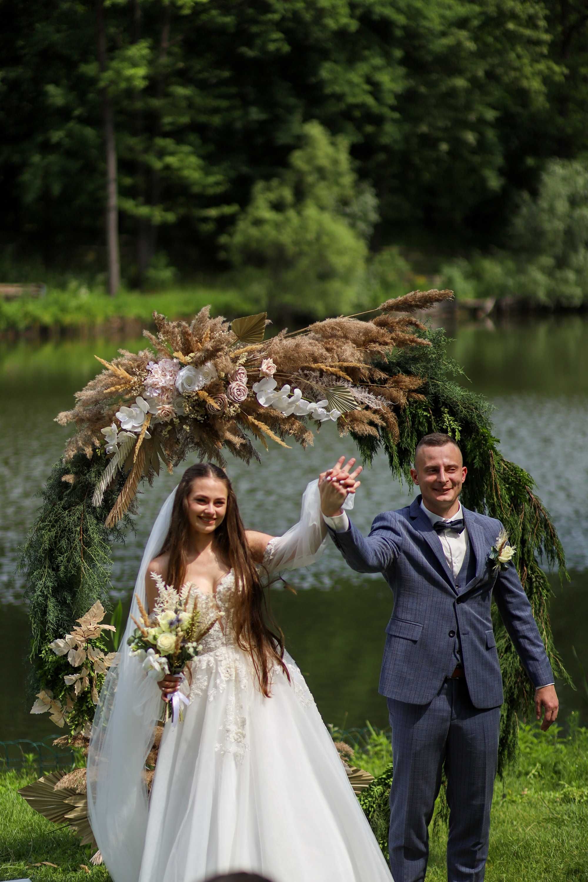 свадебная флористика выездная церемония, весільна фотозона