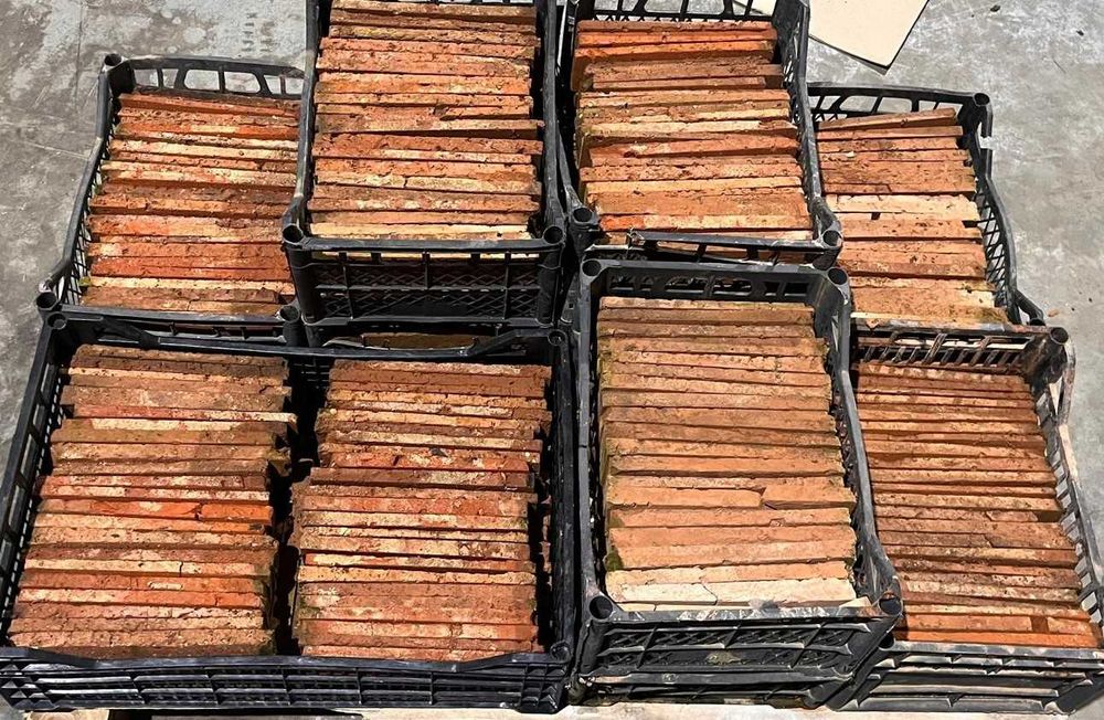 OKAZJA stara cegła płytki lico cena -50% pozostałość po budowie