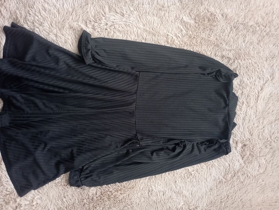 Плаття чорне в рубчик XS 34p