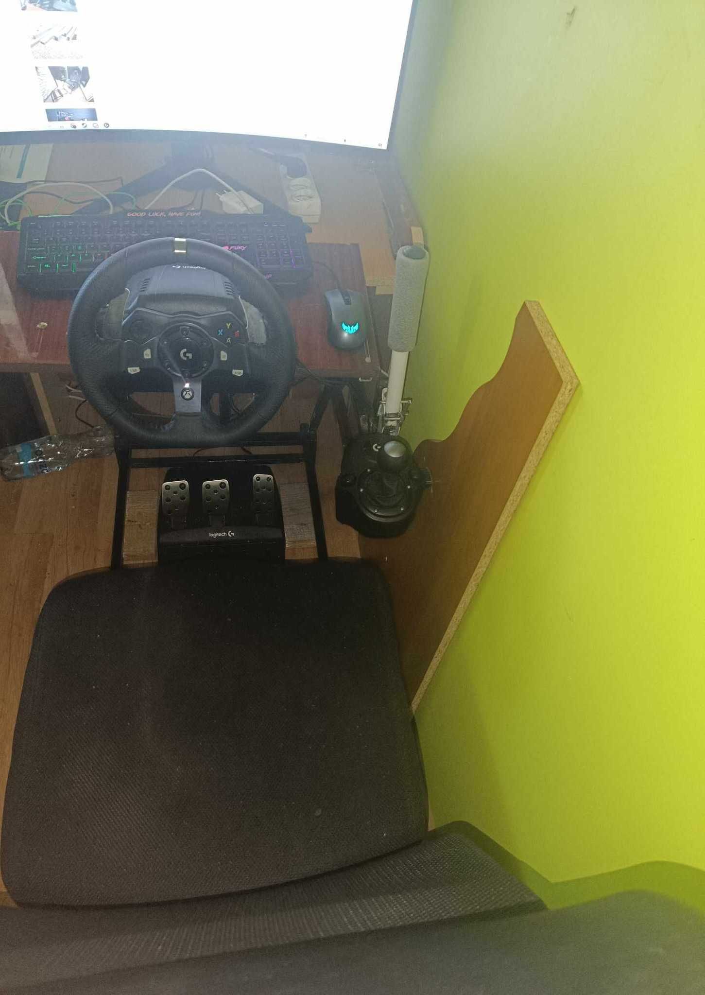 stanowisko DIY Simracing Logitech g920 shifter ręczny