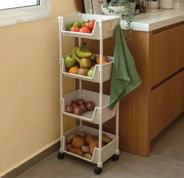 Етажерка стеллаж полка на колесиках