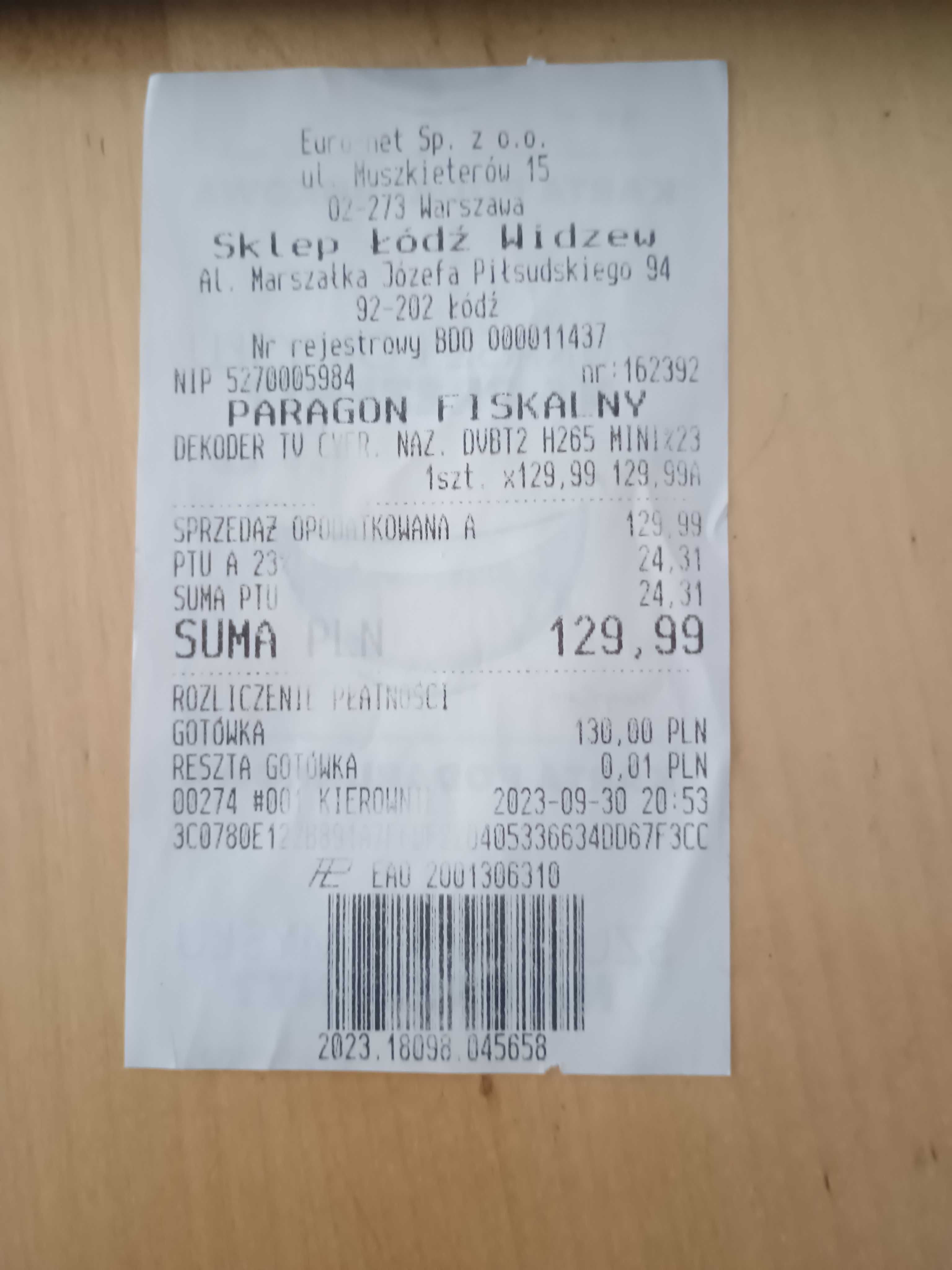 Dekoder TV tuner
