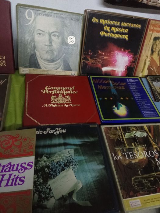 Discos vinil antigo.