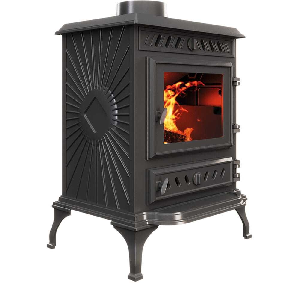Piec piecyk kominek żeliwny koza KAWMET P3 ECO 7,4 kW wolnostojący