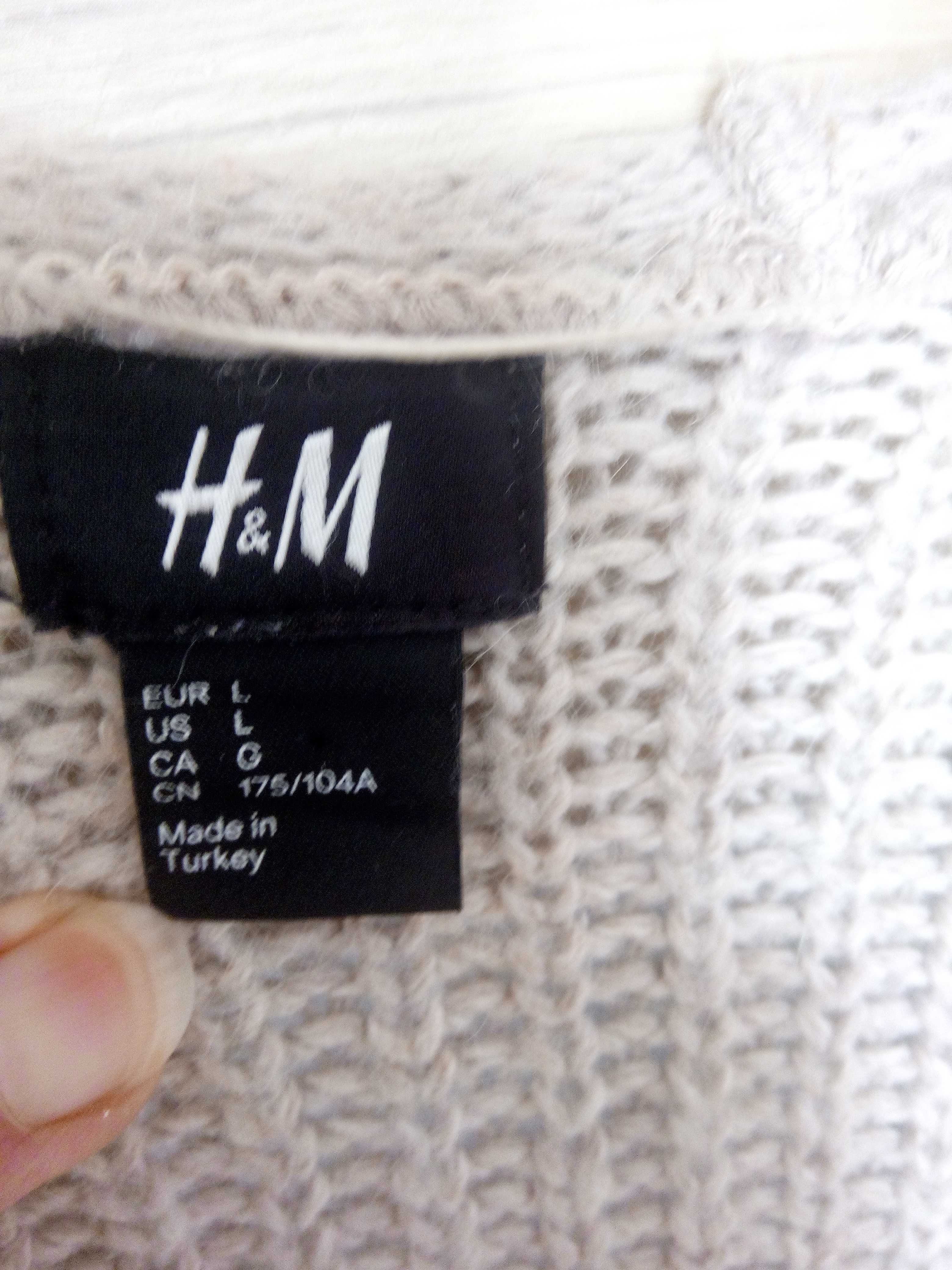 Тепла світла кофта кардиган H&M розмір L