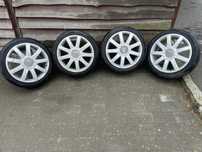 Alufelgi, koła 18 audi ORGINALNE 5 x112 opony lato 235/40
