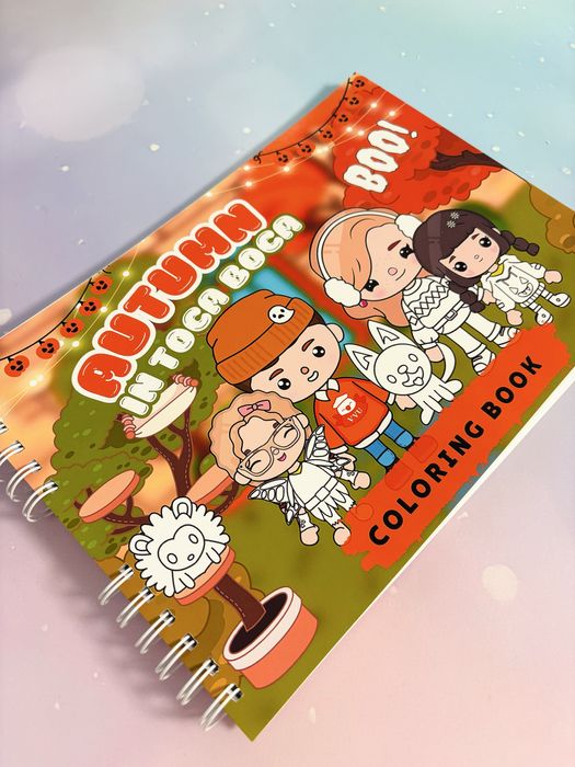 Zestaw tworczy toca boca, kolorowanka, domek dla lalek