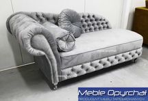 PRODUCENT! NOWOŚĆ  leżanka szezlong glamour kryształki NR. H/1/L/P