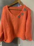 Neonowy sweter pomarancz
