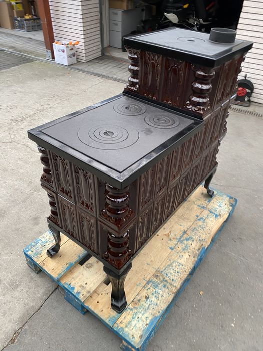 piec kaflowy kuchenny, kuchnia kaflowa kuchnia wiejska angielka