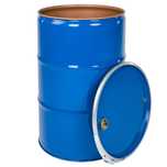 beczka stalowa metalowa iso oh zdejmowane wieko 2 otwory 2'' i 3/ qmx