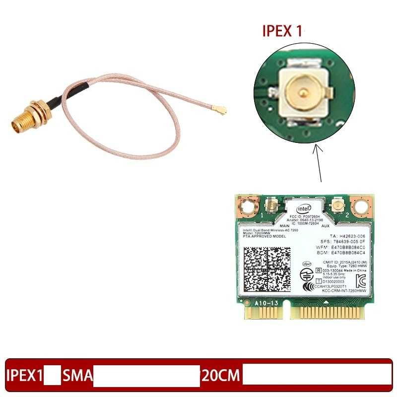 Антенны 2.4G 5G кабель IPEX 4 1 переходники SMA адаптеры Wi-Fi M2 NGFF